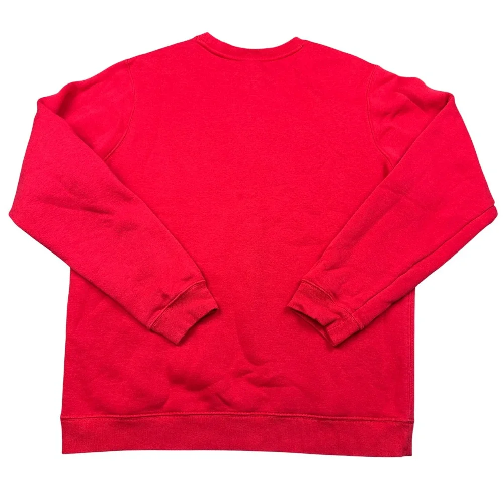 Nike Ole Miss Rebels Crewneck Sweatshirt Red University of Mississippi Mens L